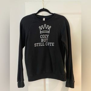 Men’s small black sweater with emblem